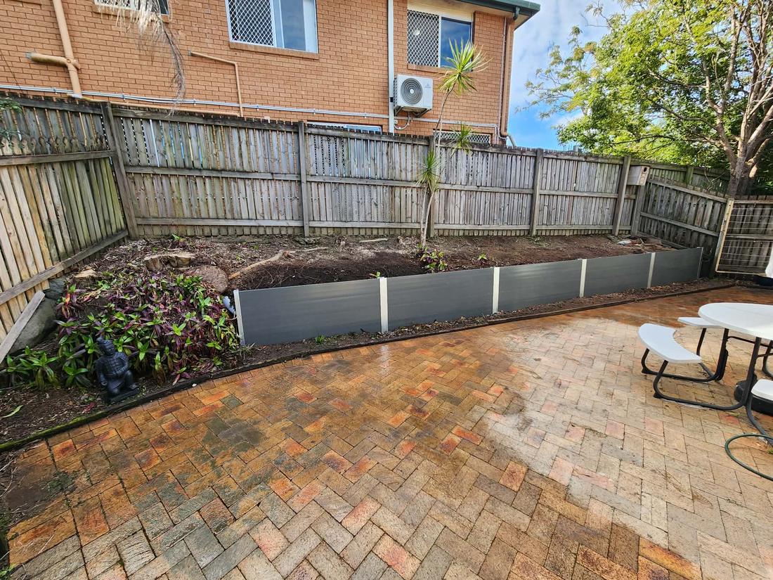 Retaining wall built by Fence Me