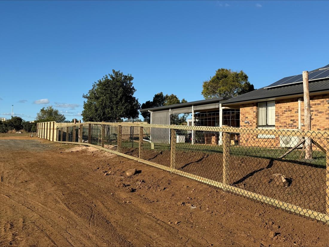 Timber fencing installed by Fence Me