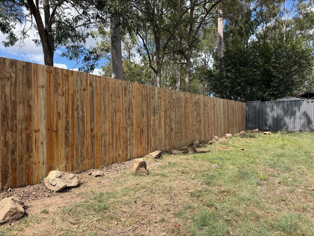 Timber fencing installed by Fence Me